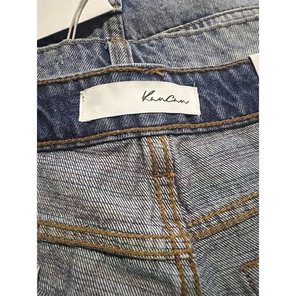 Kancan Women's Distressed Denim Cut-Off Shorts Blue Size S rainbow - Picture 10 of 12